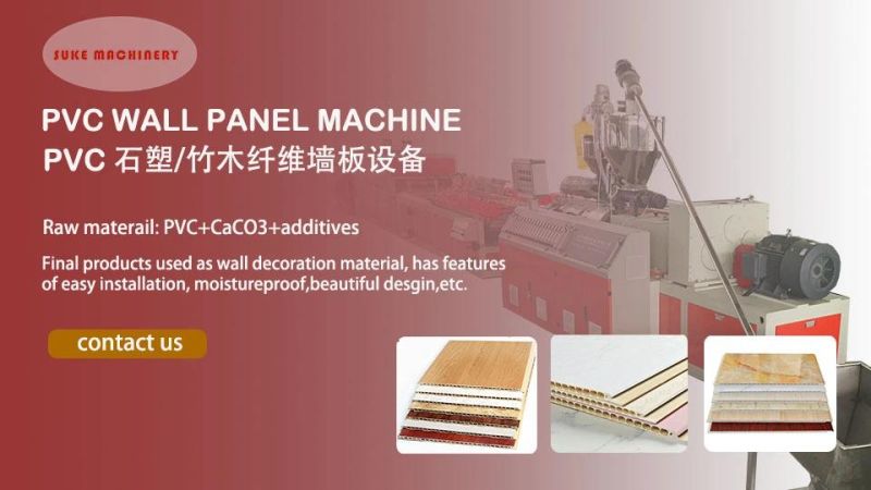 Plastid PVC Bathroom Kitchen Decoration Profile Panel Ceiling Wall Panel Extrusion Making Machine