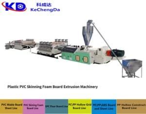 Plastic 1220mm PVC Crust Foam Board Extrusion Production Machine