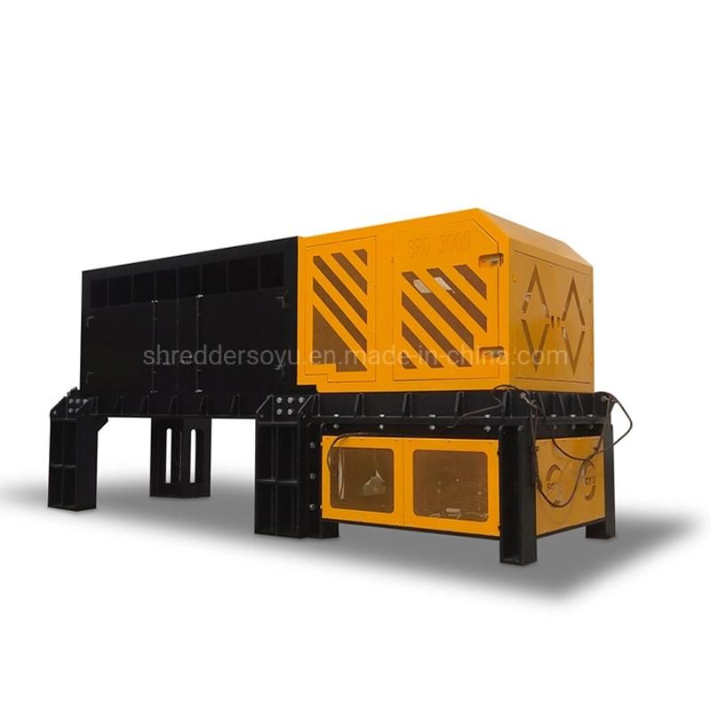 Strong Power Plastic Garbage Drums Crusher Single Shaft Shredder