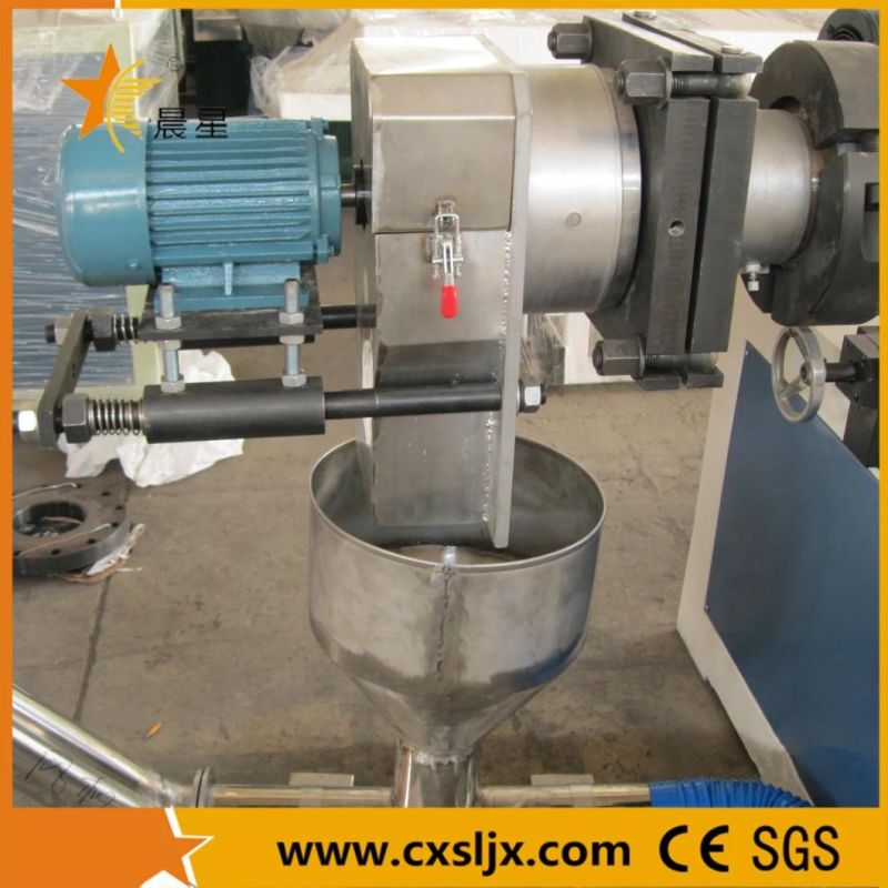 PVC Single Screw Extruder Kneader/ Plastic Granulator /Hot Cutting Pelletizing Machine