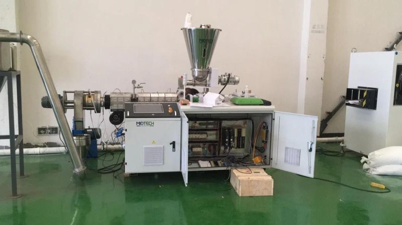 Plastic WPC/PVC Conical Twin Screw Hot Die Face Cutting/Cutter Granulation/ Pelletizing Recycling Extruding Equipment