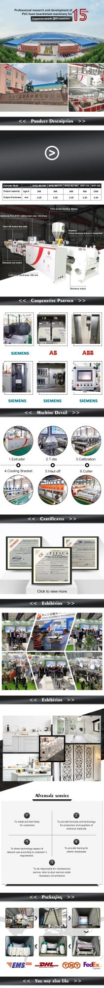 Sjsz92/188 PVC Foam Board Extrusion Line