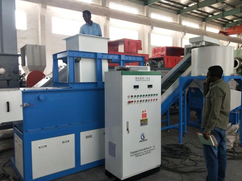 Wood Pallet Jumbo Bag HDPE Pipe Single Shaft Shredder Machine