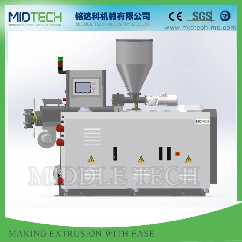 Plastic PVC/SPVC/WPC Sheet Counter Rotating Twin Screw Extruder Machine