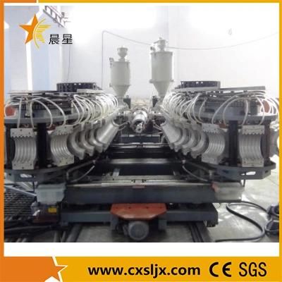 HDPE PVC Double Wall Corrugated Pipe Machine / Extrusion Line
