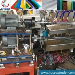 Double Exit Rigid PVC Reinforced Spiral PVC Suction Hose Extruder Machine Equipment Line