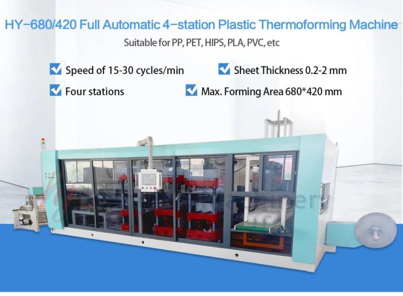 Automatic Thermoforming Machine Full Auto Plastic Flower Pots Flower Trays Forming Machine