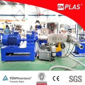 Two-Stage Single Screw Extruder Waste HDPE Flakes Recycling