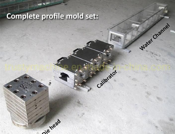 Sjsz51/105 PVC Door Frame/Ceiling/Wall Panel Profile Extrusion Line