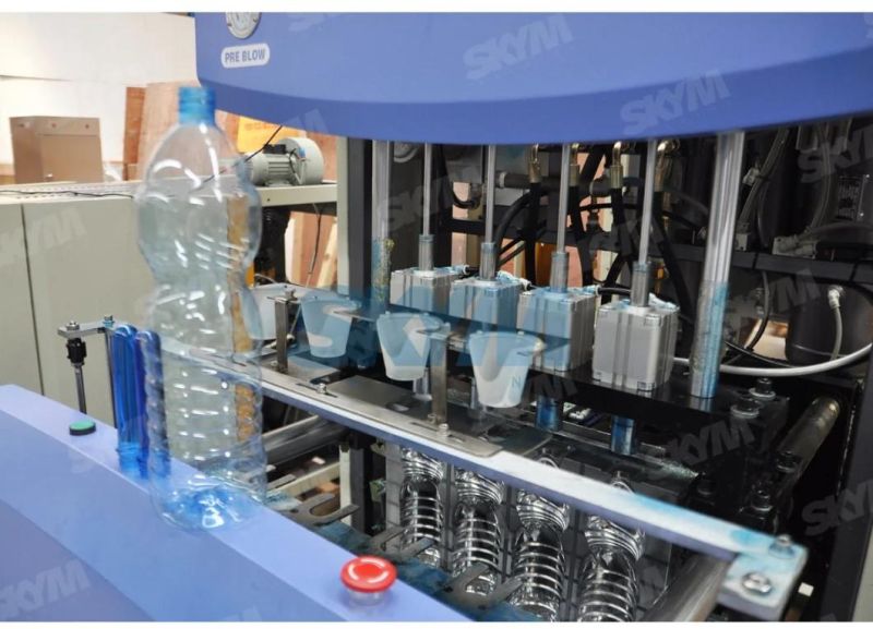 Semi Automatic 4 Cavity Pet Plastic Bottle Blowing Machine for 200ml 500ml 1000ml 2000ml Bottle