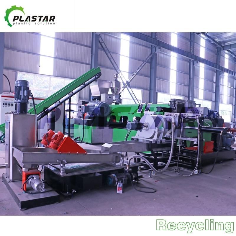 Plastic Recycling Pelletizing Machine/Rigid PP PE ABS PVC Flakes Granulating Line