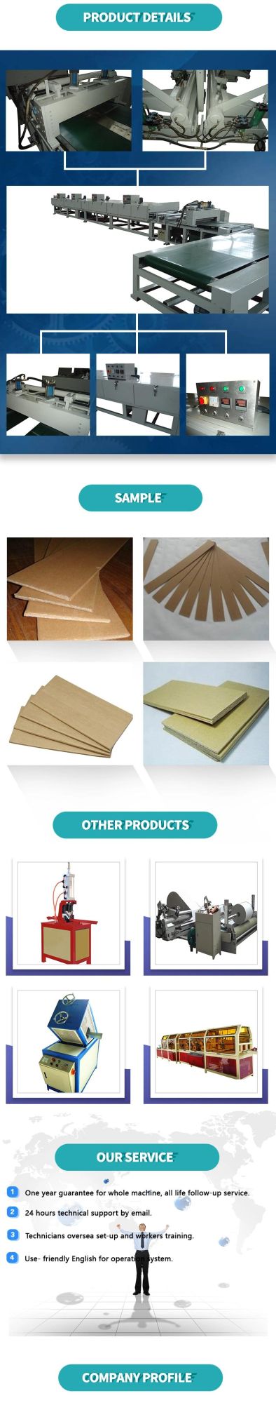 Bacteria Free Cardboard Production Line Paper Slip Sheet Machine