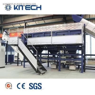 PE Mulch Strench Bubble Films Labeld Films Cleaning Drying Plastic Recycling Machine
