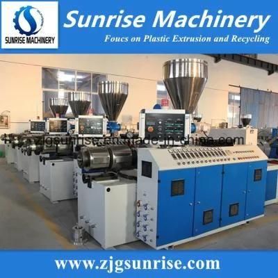 Plastic Twin Screw Extruder PVC Pipe Extrusion Making Machine