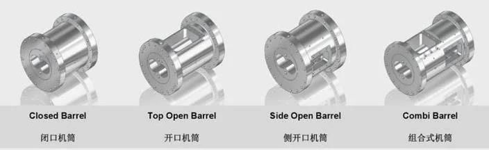 Quality Model 132 Twin Screw Extruder Components Closed Round Barrel