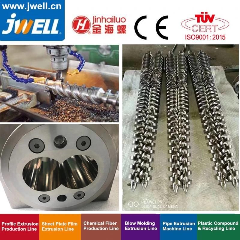 Jwell -Conical Twin Screw and Barrel for Recycling Making Extrusion Machine with Factory Price