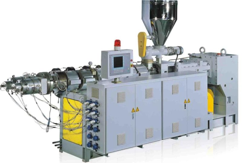 Opposite Outward Rotation Parallel Twin-Screw Plastic Extruder (75/26MM)