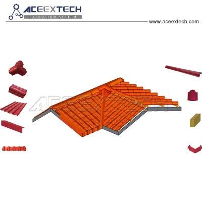 PVC Composite Tile Extrusion Production Line for Colonial Tile/Bamboo Tile/Synthetic Resin ...