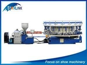 Starlink/Xingzhong Full-Automatic Single Color PVC/TPR Rotary Shoes Injection Machine
