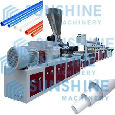 PVC Electrical Conduit Water Supply Drainage Sewer Pipe Extrusion Making Machine