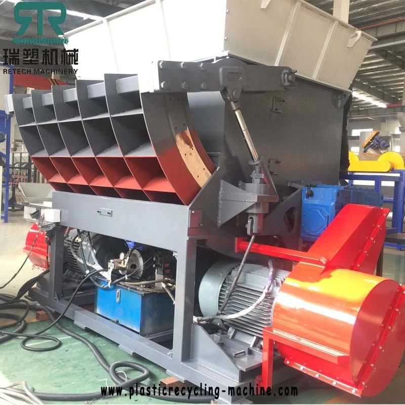 Waste Plastic/Paper/Cardboard/Plastic Film/Plastic Barrel/Plastic Jar/LDPE Film Double Worm Shredder