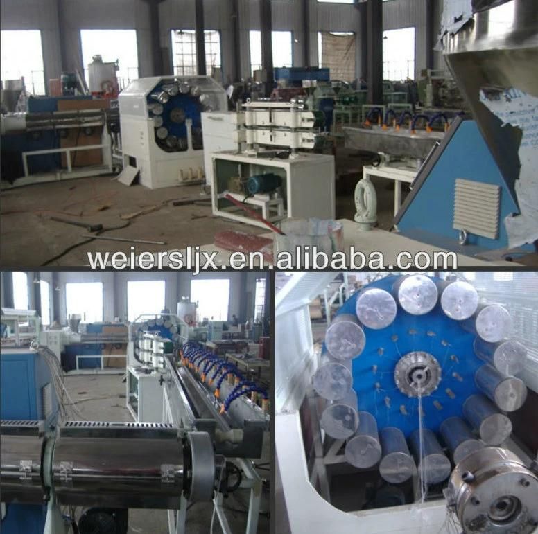 PVC Net Grid Fiber Reinforced Pipe Extrusion Line and Making Machine for Garden Irrigation