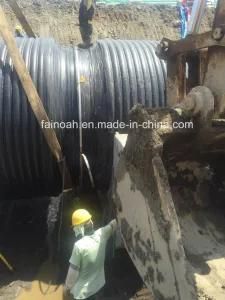 Large Sizes Winding Structure Wall HDPE Pipe in Philippine Project
