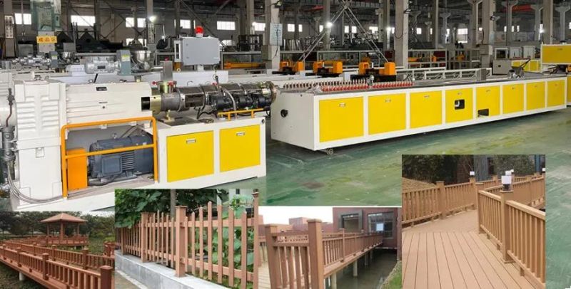 Wood Plastic Composited Product Making Machine/PVC PE PP WPC Door Floor Decorative Profile Board Panel Extrusion Production Line