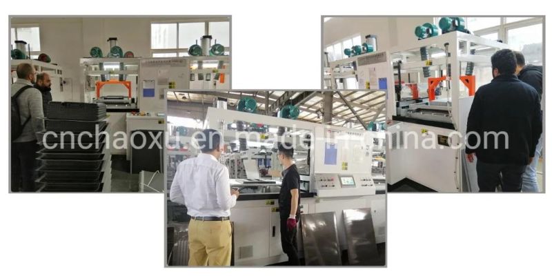 Upper-Lower Double Heating Automatic Sheet Vacuum Forming Machine