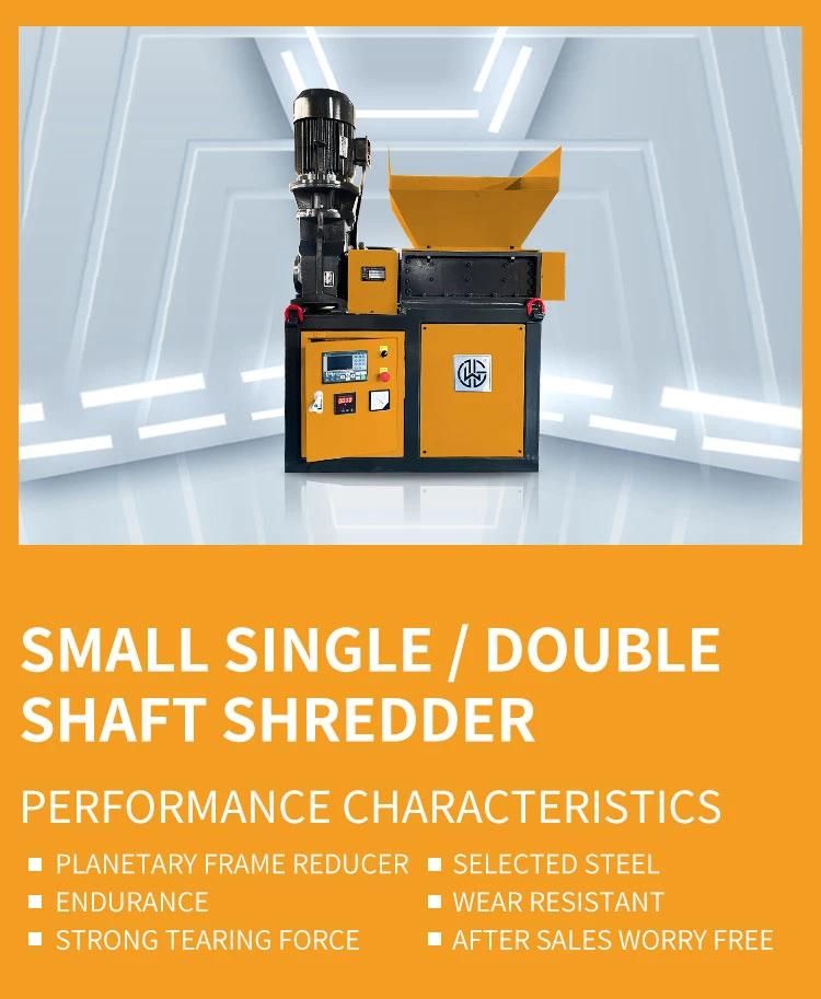 Njwg 400 Model Double Shaft Pet Plastic Bottle Crushing Recycling Shredder for Plastic Recycling