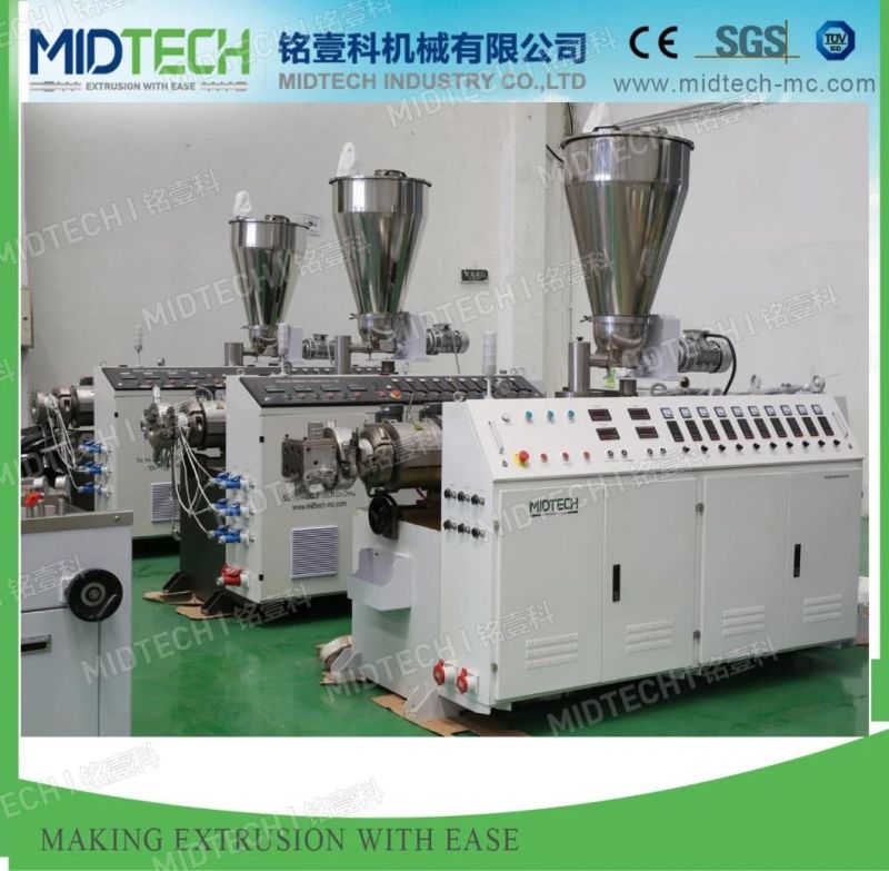 Plastic PVC/UPVC 6 Cavities Corner Bead Profile Extrusion and Automatic Punching Extrusion Extrusion/Extruder Making Machinery