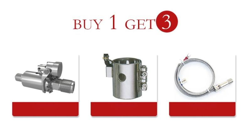 Pneumatic or Hydraulic Needle Seal Shut-off Nozzle for Polymer Injection Molding