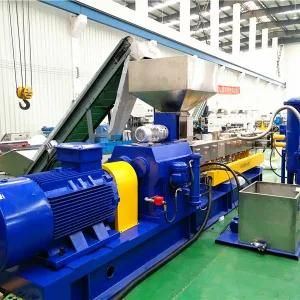 PP Woven Bag Pellets Making Twin Screw Extruder Machine