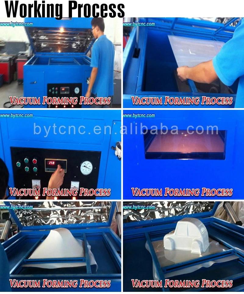Large Size Acrylic Vacuum Forming Machine with Max Forming Height 80mm