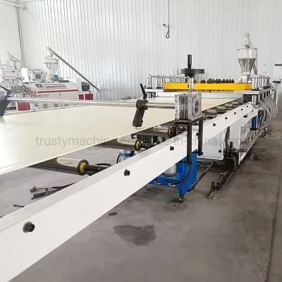 Plastic PVC Skin Foam Making Twin Screw Extruder Extrusion Line with CE