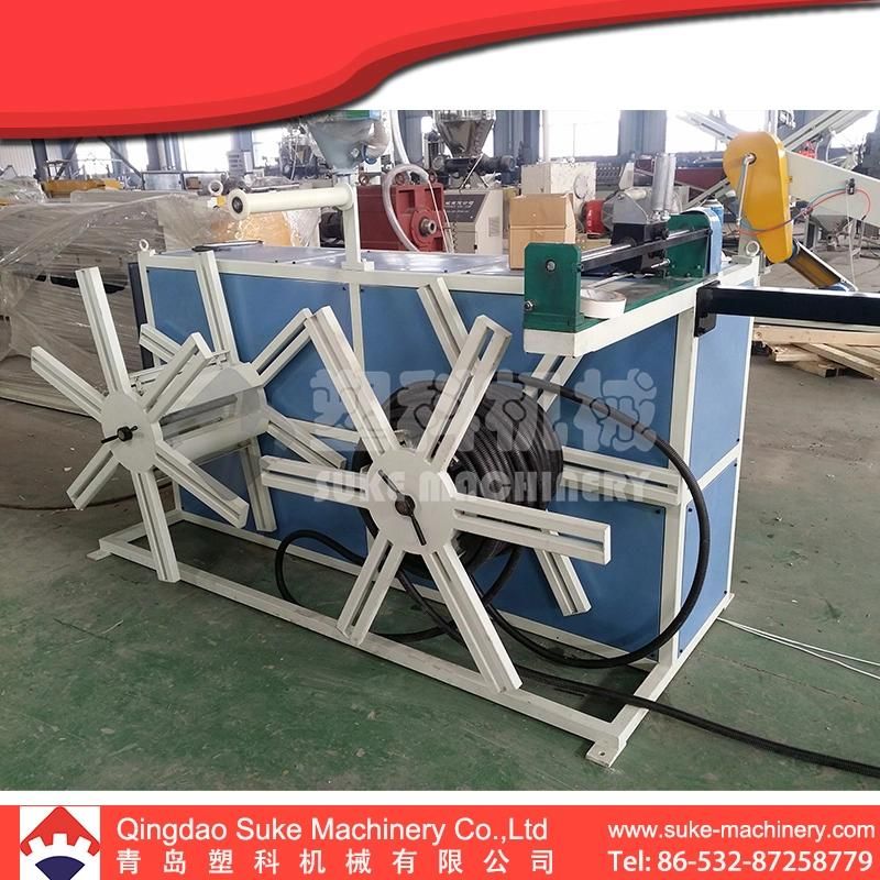 PE/PP/PVC Single Wall Corrugated Pipe Conduit Pipe Extrusion Making Extruder Machine Pipe Extrusion Production Line