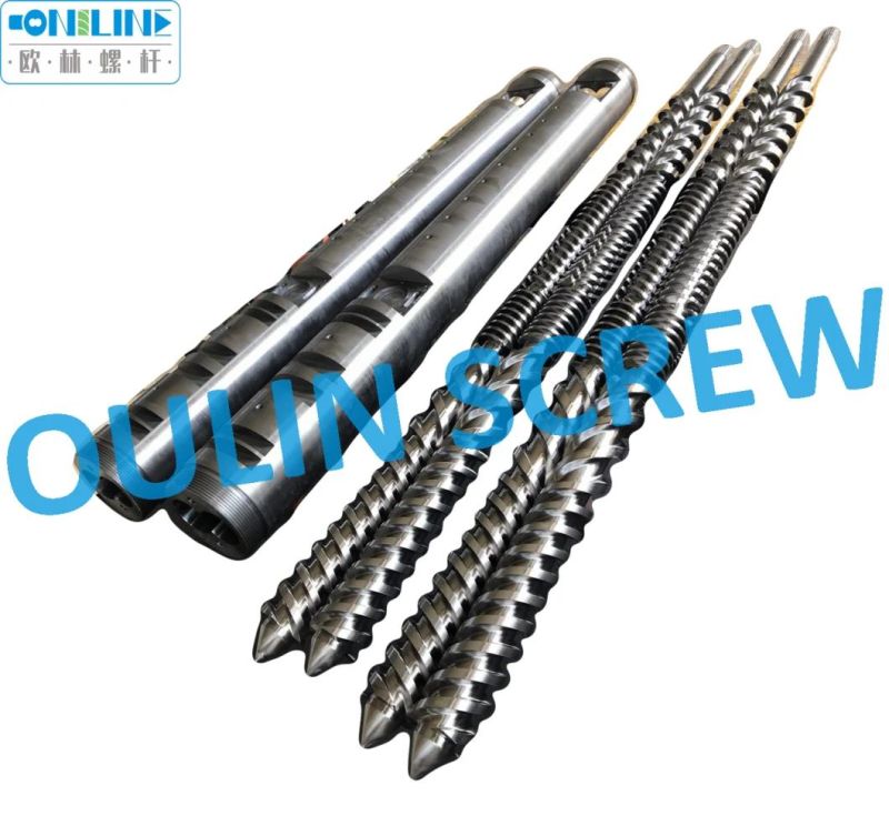 88mm Plastic Extrusion Screw Barrel/ PVC Extruder Twin Parallel Screw Barrel