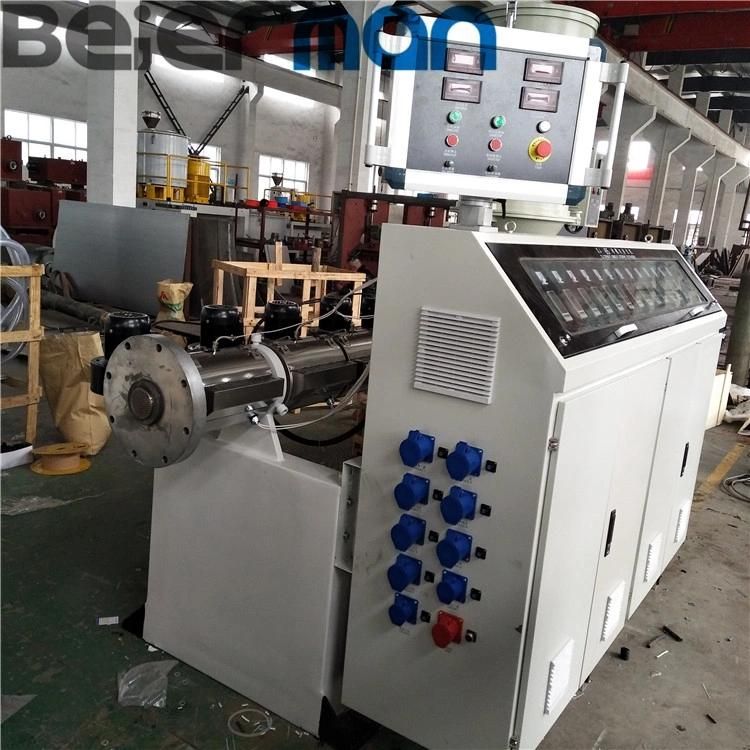 PE LDPE Recycled Material Sj55 Sj65 Single Screw Extrusion 1-2 Inch Water Pipe Production Line Siemens Touch Screen Control