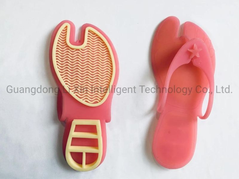 Colorful Rubber PVC Summer Shoe Sole Insole Sandal Making Machine