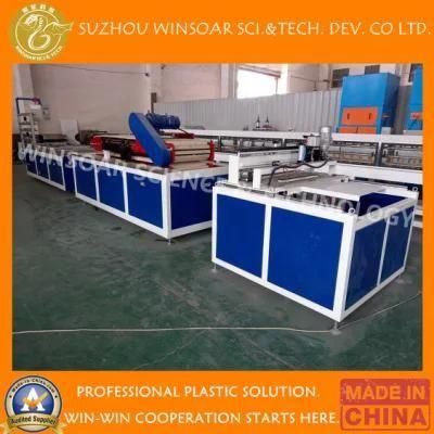 China PE PP PVC Wood Composite WPC Decking Profile Plastic Twin Screw Extruder Machine