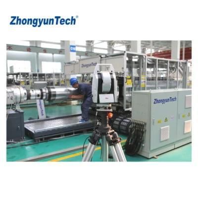 ZhongyunTech ZC-1200H HDPE Extruison Machine for SN8 Corrugated Pipe