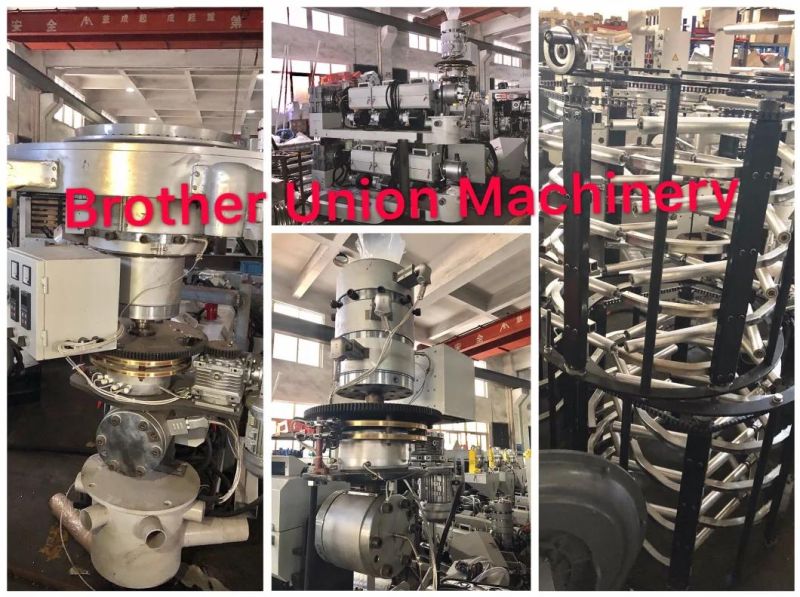 High Speed 1200mm Single Screw 55 Rotary Die Film Blowing Machine