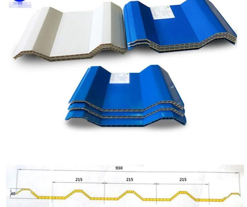 Corrugated Garage Twin Wall Roofing Sheets Machine / PVC Hollow Sheet Extrusion Line