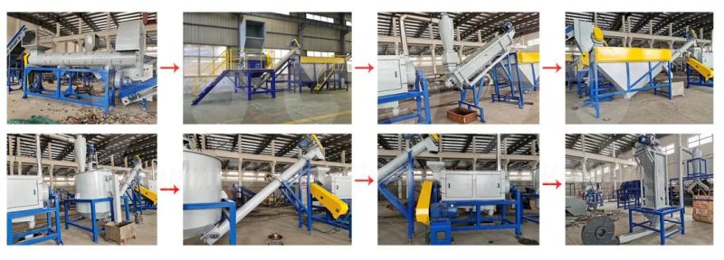 High Efficiency Waste Pet Oil Bottle Washing Crushing Recycling Line