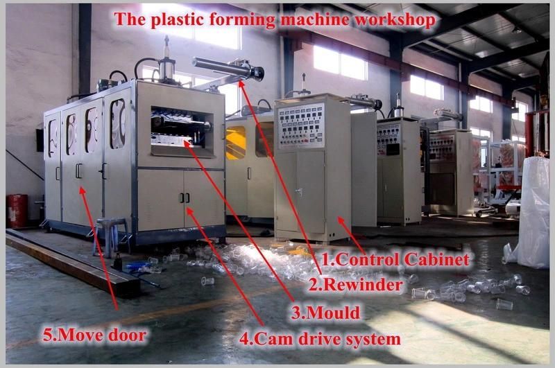 Automatic Plastic Cup Making Machine PP/Pet /HIPS/PLA Disposable Water Cup Thermoforming Machine