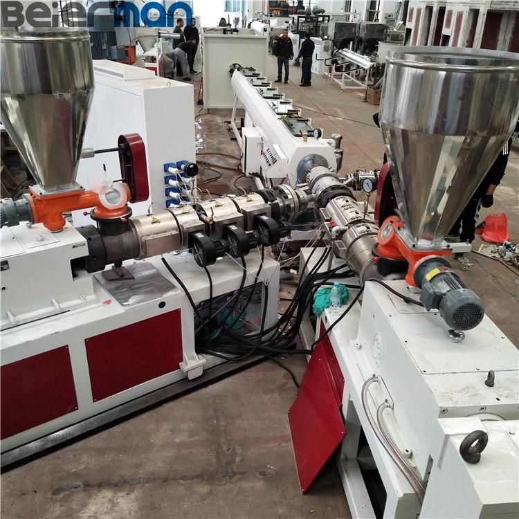 Ce Certificate 110-450mm Three Layers Big Plastic PVC Conduit Drainage Water Pipe Production Line with Sjsz80/156 Co-Extrusion for New and Recycled Material