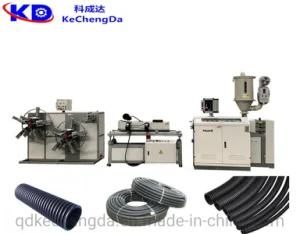 Single Screw Extruder PVC/PP Single Wall Corrugated Pipe Making Machine