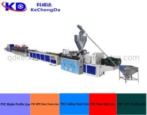 Automatic Wood Plastic PVC Exterior Wall Panel WPC Board Profile Extrusion Production Line
