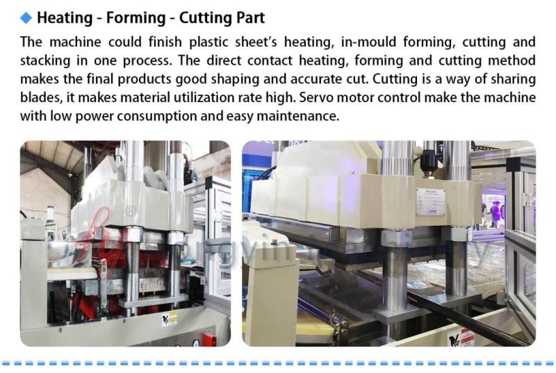 Automatic Plastic Machine with Forming Cutting One Process