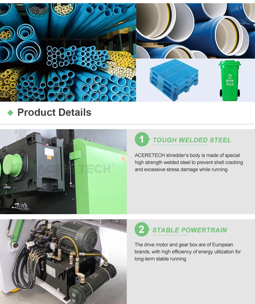 PS (025) Easy to Operate Cheaper Price Single Shaft Plastic Shredder Block Export Factory